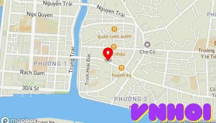bản đồ của Khu Di Tích Nhà Bạch Công Tử Bảo tồn di sản trong Tiền Giang