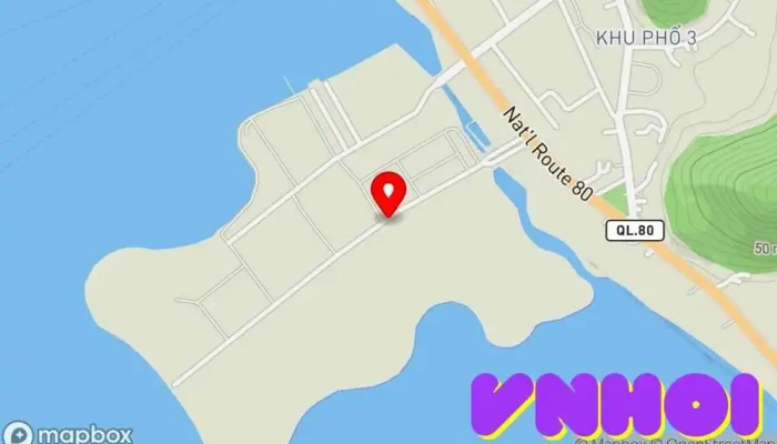 bản đồ của Khu Đô Thị Du Lịch Nam Hà Tiên Công viên thành phố trong Kiên Giang