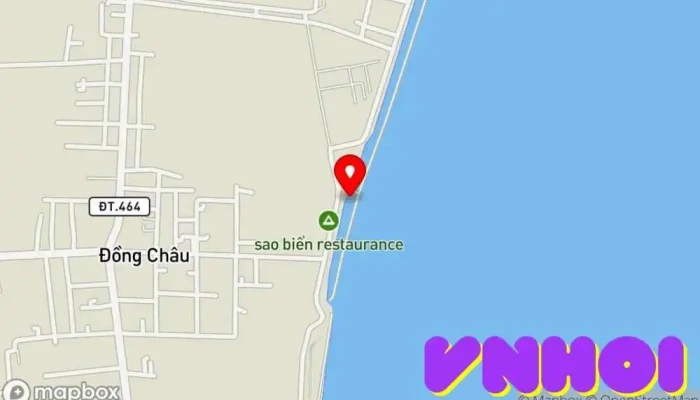 bản đồ của Khu Du Lịch Biển Đồng Châu Điểm thu hút khách du lịch trong Thái Bình