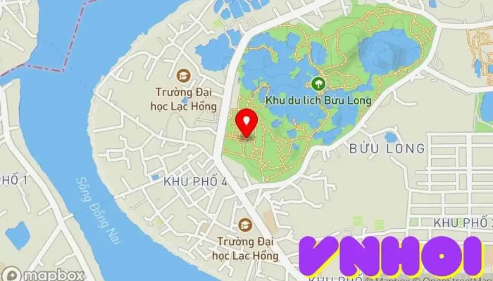 bản đồ của Khu du lịch Bửu Long Điểm thu hút khách du lịch trong Đồng Nai