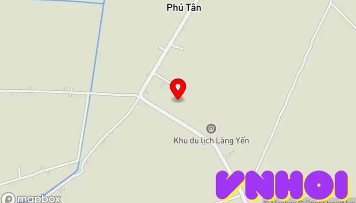 bản đồ của Khu Du Lịch Sinh Thái Làng Yến Khách sạn nghỉ dưỡng, Khách sạn, Công viên xe dã ngoại, Điểm thu hút khách du lịch trong Tiền Giang