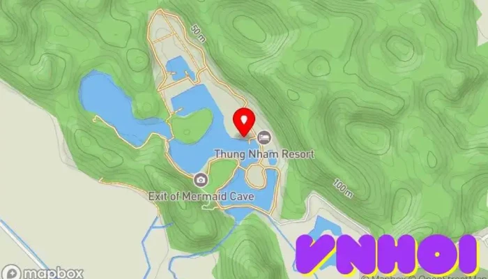bản đồ của Khu du lịch sinh thái Thung Nham - Ninh Bình Khu bảo tồn thiên nhiên trong Ninh Bình