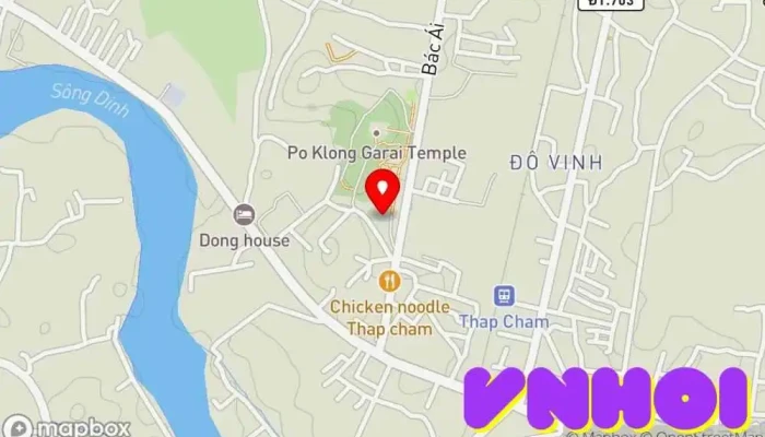 bản đồ của Khu Du Lịch Tháp Chàm Ninh Thuận Bảo tàng, Điểm thu hút khách du lịch trong Ninh Thuận