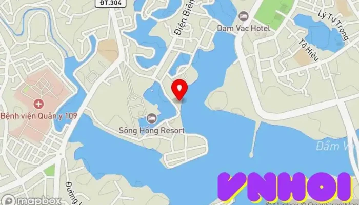 bản đồ của Khu vui chơi ngoài trời Sân chơi trong Vĩnh Phúc