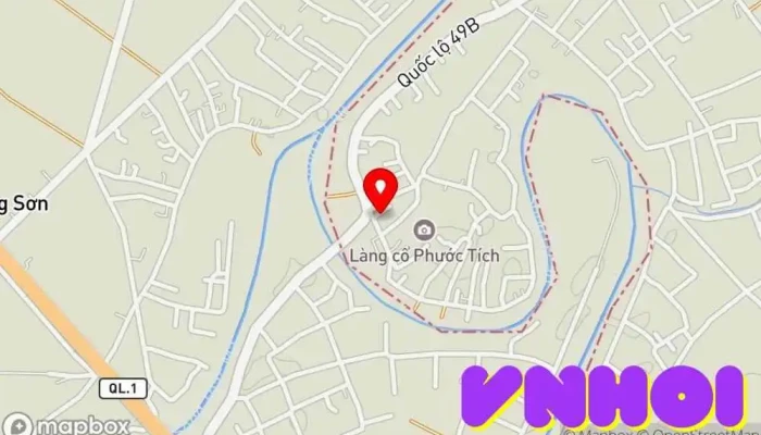 bản đồ của Làng cổ Phước Tích Điểm thu hút khách du lịch trong Thành phố Huế