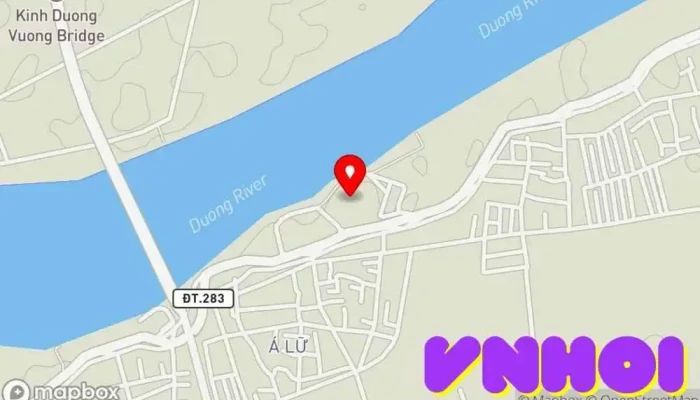 bản đồ của Lăng Kinh Dương Vương Nơi thờ cúng trong Bắc Ninh