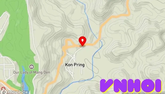 bản đồ của Làng Văn hóa Cộng đồng Kon Pring Điểm thu hút khách du lịch trong Kon Tum