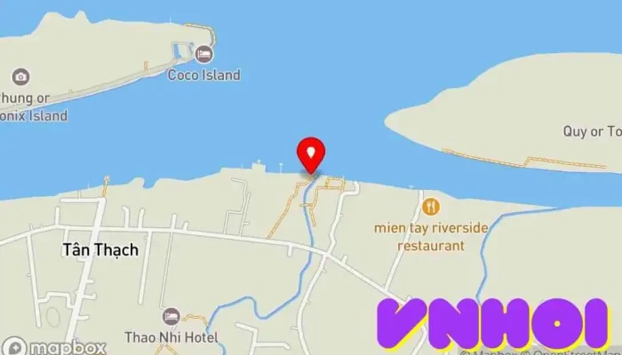 bản đồ của Lò Kẹo Dừa Thiên Ái Điểm thu hút khách du lịch trong Bến Tre