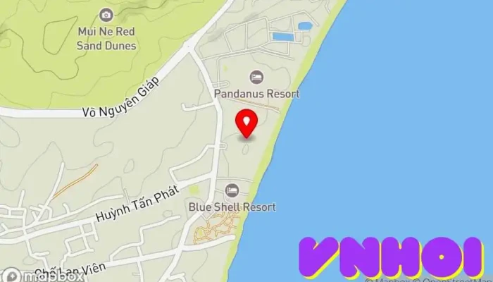 bản đồ của Malibu Resort Mũi Né Khách sạn nghỉ dưỡng trong Bình Thuận