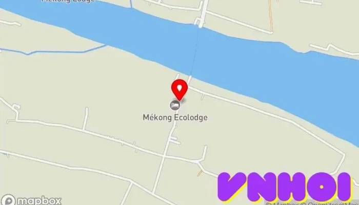bản đồ của Mekong Ecolodge Giường & bữa sáng trong Tiền Giang