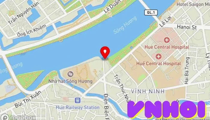 bản đồ của Moon River Cruises - Du Thuyền Sông Trăng Đại lý du lịch trong Thành phố Huế