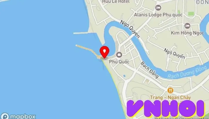 bản đồ của mũi Dinh Cậu Bán đảo trong Kiên Giang