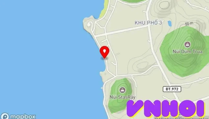 bản đồ của Mui Nai Beach Bãi biển trong Kiên Giang