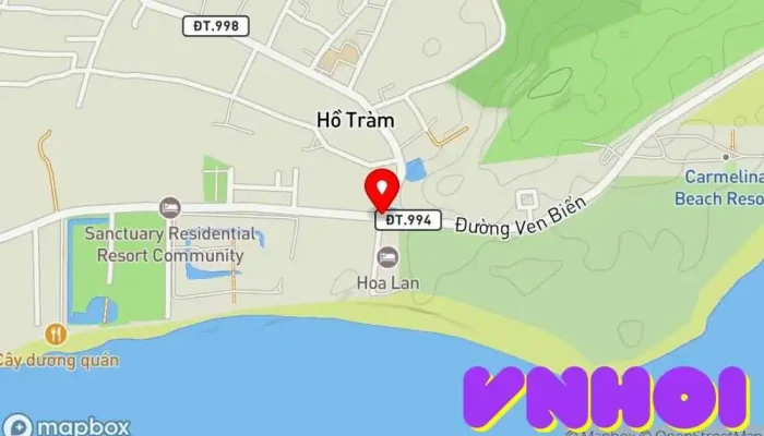bản đồ của Ngã tư hồ tràm Nhà hàng trong Bà Rịa - Vũng Tàu