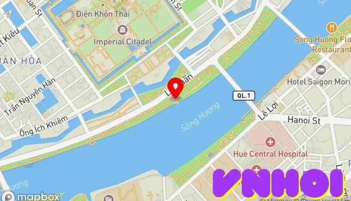 bản đồ của Nghênh Lương Đình Điểm thu hút khách du lịch trong Thành phố Huế