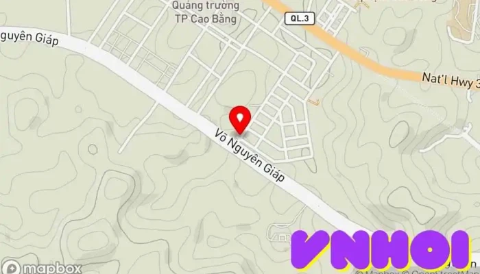 bản đồ của Nhà Khách BCHQS tỉnh Cao Bằng Khách sạn trong Cao Bằng