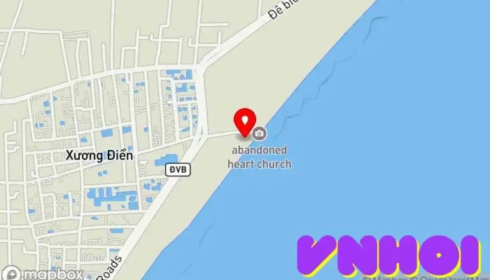 bản đồ của Nhà Thờ Đổ Nam Định Điểm thu hút khách du lịch, Nhà thờ Công giáo, Nhà thờ trong Nam Định