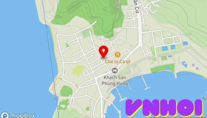 bản đồ của Nhà thờ Giáo xứ An Thới Nhà thờ Công giáo, Điểm thu hút khách du lịch trong Kiên Giang