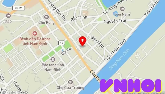 bản đồ của Nhà Thờ Lớn Nam Định Nhà thờ lớn, Nhà thờ chính tòa Công giáo, Địa điểm hành hương, Điểm đến tôn giáo, Cơ sở tôn giáo, Điểm thu hút khách du lịch trong Nam Định