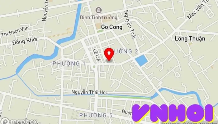 bản đồ của Nhà Truyền thống Bảo tàng trong Tiền Giang