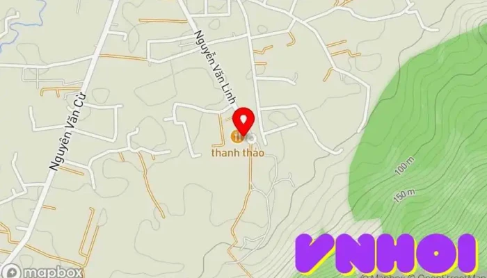 bản đồ của Núi Tà Cú Đỉnh núi trong Bình Thuận
