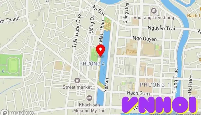 bản đồ của Phố Đi Bộ Tết Mậu Thân Trung tâm vui chơi giải trí trong Tiền Giang