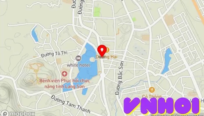 bản đồ của Phố Kỳ Lừa Điểm thu hút khách du lịch trong Lạng Sơn