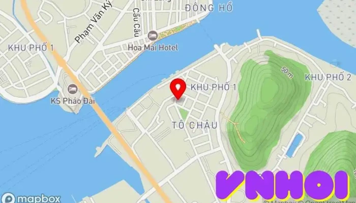 bản đồ của Phòng vé Biển Hà Tiên (Ha Tien Sea booking-office) Đại lý vé tàu hỏa trong Kiên Giang