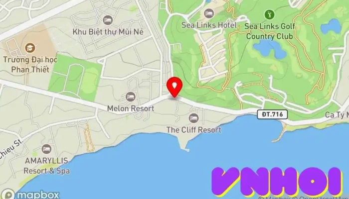 bản đồ của Poshanu Resort Khách sạn nghỉ dưỡng trong Bình Thuận