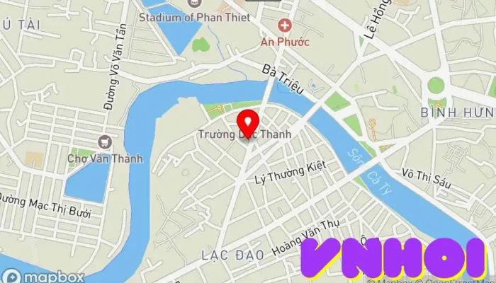 bản đồ của Quan Đế Miếu 四帮會館 協天宮 Nơi thờ cúng, Điểm thu hút khách du lịch trong Bình Thuận
