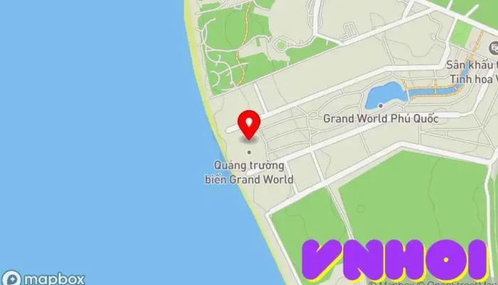 bản đồ của Quảng trường biển Grand World Công viên trong Kiên Giang