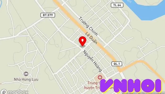 bản đồ của Quảng Trường Trung Tâm Huyện Triệu Phong, Quảng Trị Công viên trong TT. ái Tử