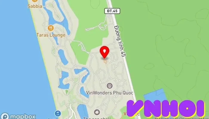 bản đồ của Quảng trường VinWonders Điểm thu hút khách du lịch trong Kiên Giang