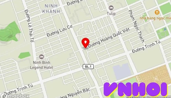 bản đồ của ROYAL ANAN HOTEL Khách sạn, Đại lý du lịch tham quan trong Ninh Bình