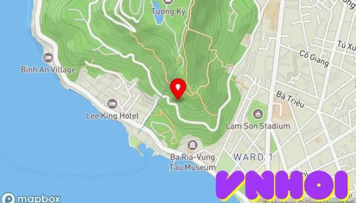 bản đồ của Rừng Vi Ba II Điểm thu hút khách du lịch trong Bà Rịa - Vũng Tàu