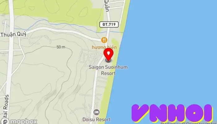 bản đồ của Sài Gòn Suối Nhum Resort Khách sạn nghỉ dưỡng trong Bình Thuận