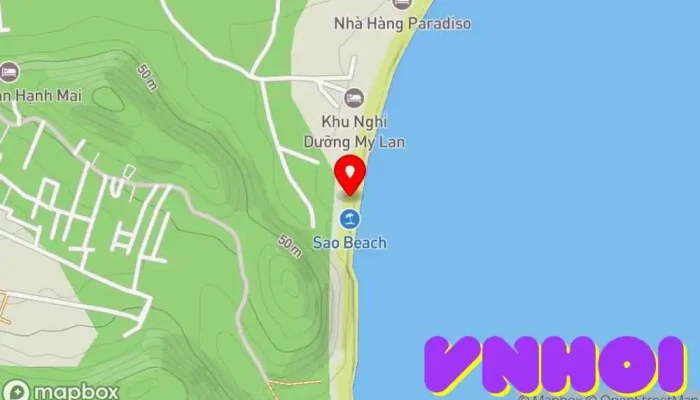 bản đồ của Sao Beach Sajid D'costa Sunrise Point Điểm thu hút khách du lịch trong Kiên Giang