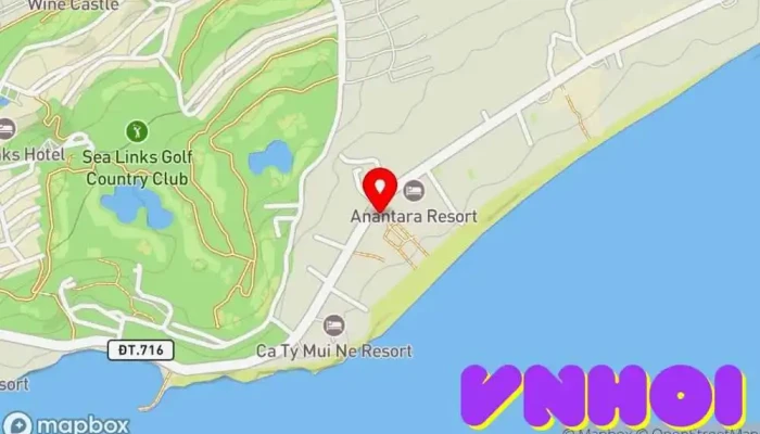 bản đồ của Sea Lion Beach Resort Khách sạn nghỉ dưỡng trong Bình Thuận