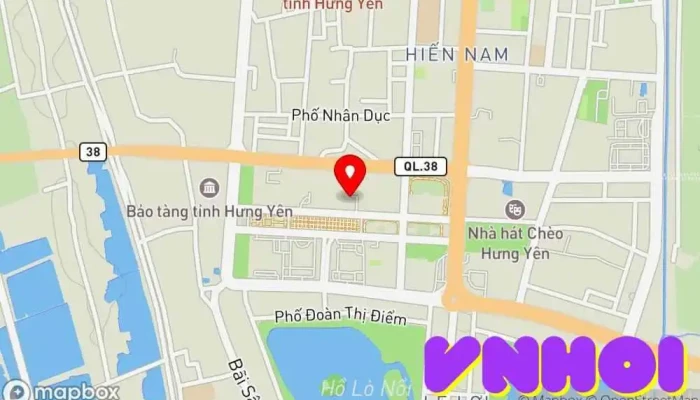 bản đồ của Sở Văn hóa Thể thao & Du lịch tỉnh Hưng Yên Văn phòng chính phủ liên bang trong Hưng Yên