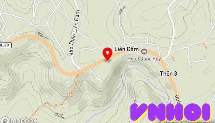bản đồ của Tea Bobla Waterfall Điểm thu hút khách du lịch trong Lâm Đồng