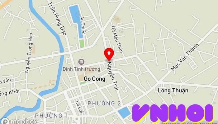 bản đồ của Thành phố Gò Công  trong Tiền Giang