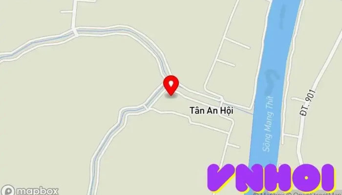 bản đồ của Thánh tịnh Ngọc Sơn Quang Điện thờ, Nơi thờ cúng, Điểm thu hút khách du lịch trong Vĩnh Long