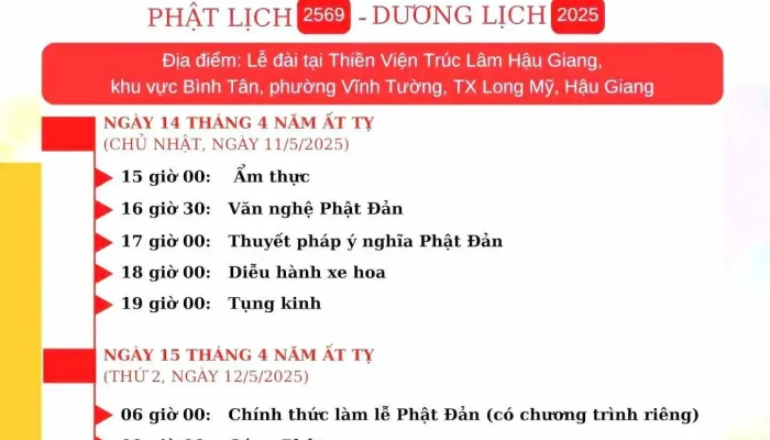 Thien Vien Truc Lam Hau Giang Moi Nhat - Hậu Giang