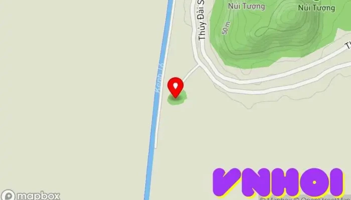 bản đồ của Thủy Đài Sơn (Núi Nước) Điểm thu hút khách du lịch trong An Giang