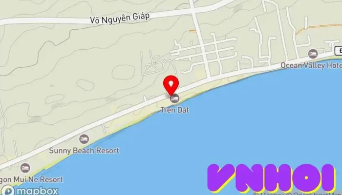 bản đồ của TIEN DAT RESORT & SPA Khách sạn nghỉ dưỡng trong Bình Thuận