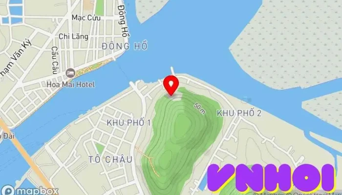 bản đồ của Tịnh Xá Ngọc Tiên Chùa phật giáo trong Kiên Giang