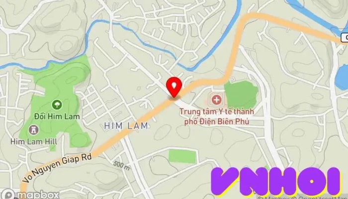 bản đồ của Tp. Điện Biên Phủ  trong Điện Biên