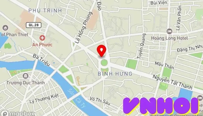 bản đồ của Tp. Phan Thiết  trong Bình Thuận