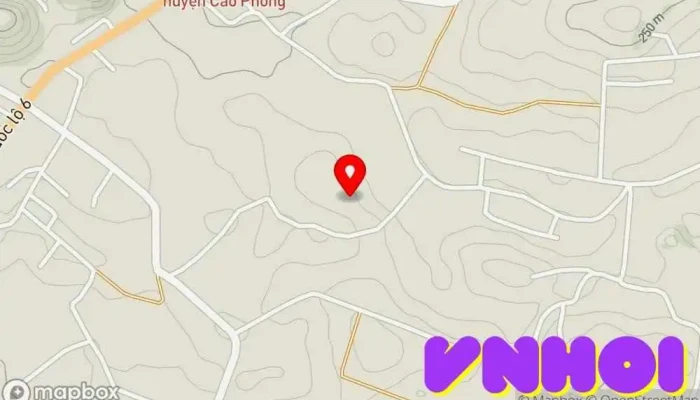 bản đồ của tt. Cao Phong  trong Hòa Bình