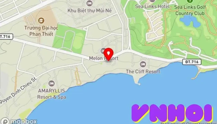 bản đồ của Victoria Phan Thiet Beach Resort & Spa Khách sạn nghỉ dưỡng, Khách sạn trong Bình Thuận